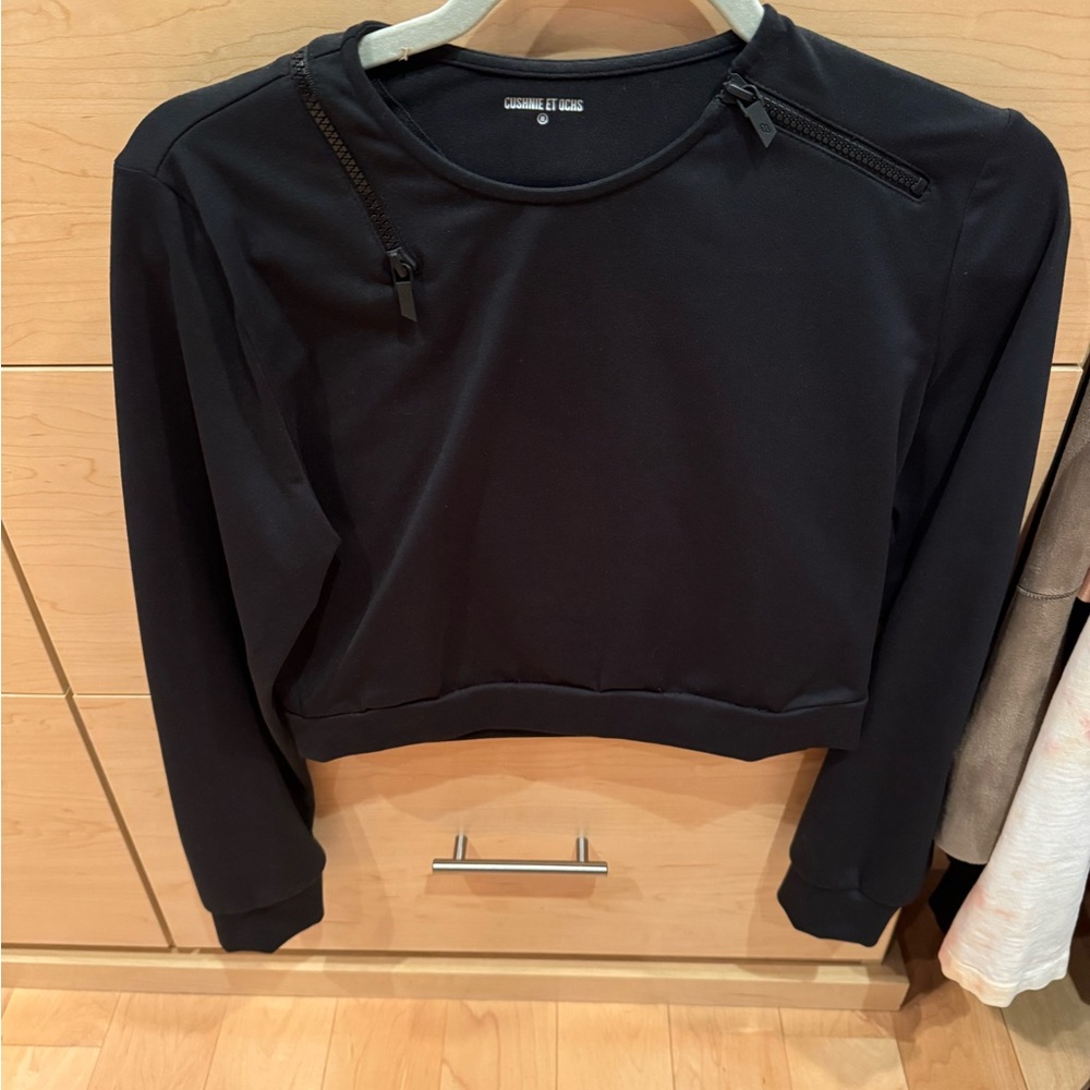 Cushnie Et Ochs Zipper Detailed Crop Top